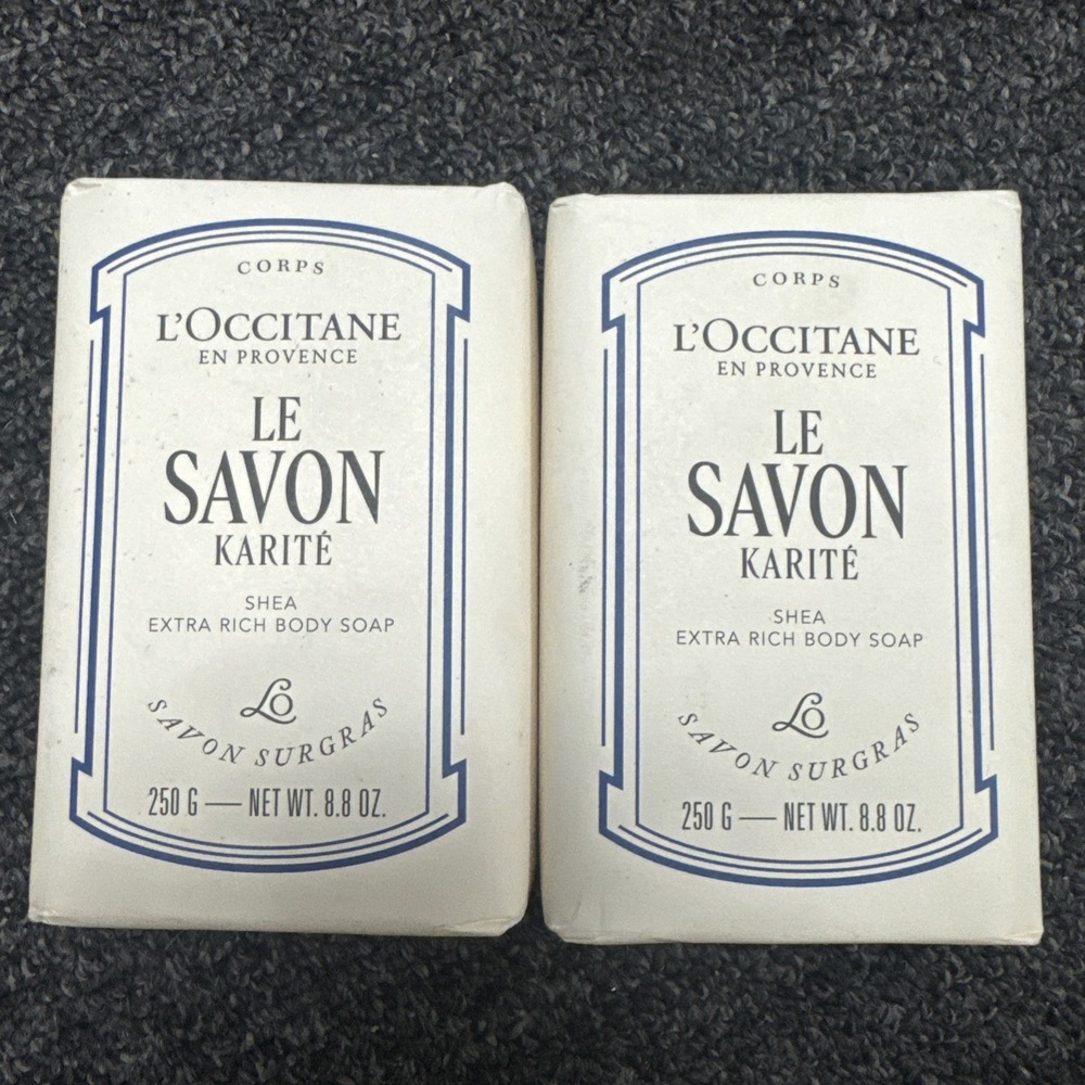 L'Occitane Le Savon Karite Shea Extra Rich Body Soap 250g/8.8oz. (2-pack)